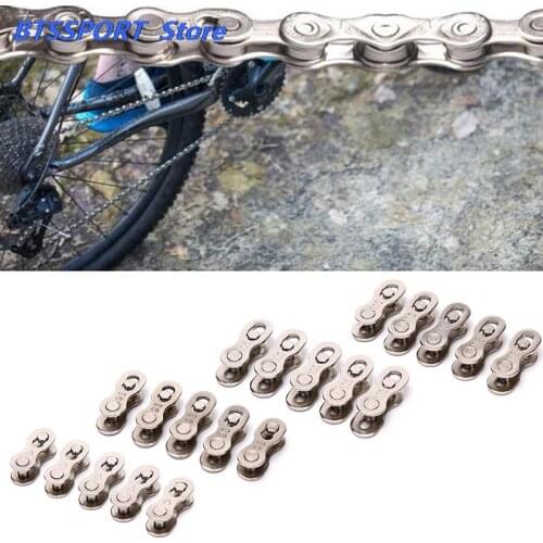 5 Pair Bike Chains Mountain Bike Bicycle Chain Connector for 6/7/8/9/10/11 Speed Quick Master Link Joint Chain Bike Parts