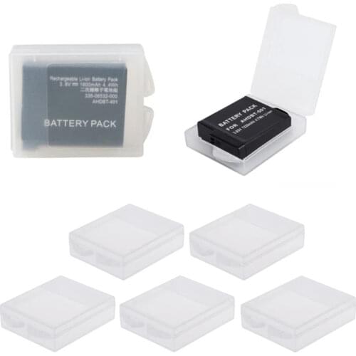 5PC Battery Protective Storage Box Plastic for GoPro Hero 9 8 7 6 5 Xiaomi Yi Eken Camera Accessories