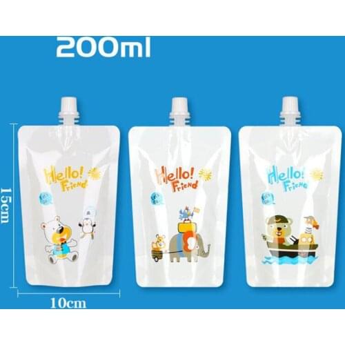 50pcs Drink Flask Liquor Pouch Beverages Drinking Flasks With Funnel For Kids Camping Party Outdoor 50ML 100ML 150ML 200ML