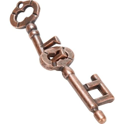 1 Pcs Alloy Key Ring Puzzle Brain Tester IQ Test Kids Adults Intelligent Toys