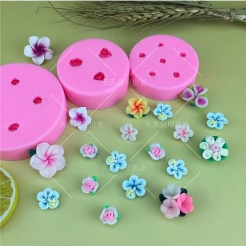 Cake mold variety of styles floret flower fondant silicone DIY chocolate dry Pace mold baking tool glue dropping tool