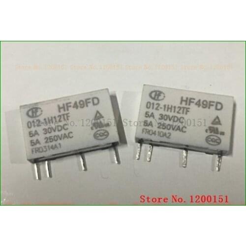 HF49FD 012-1H12TF 12VDC 5A