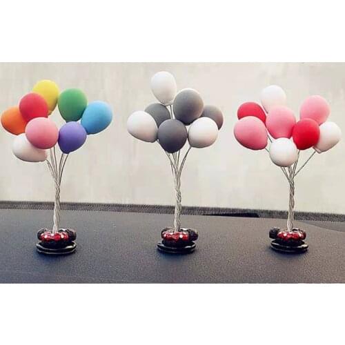 Cute balloon car decoration charming car multi-color mini decorations console dashboard decoration car interior supplies