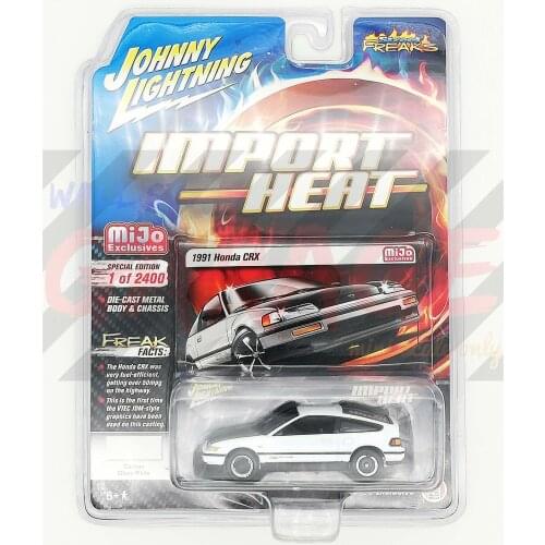 Johnny Lightning 1/64 1991 Honda CRX Diecast Collection of Simulation Alloy Car Model Children Toys
