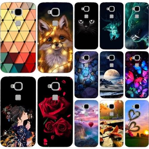 Cartoon Cute Print Soft TPU Case For Huawei G9 Plus Lite G8 GX8 GX 8 G7 Plus G730 G630 G610 Coque Fundas Phone Case Cover