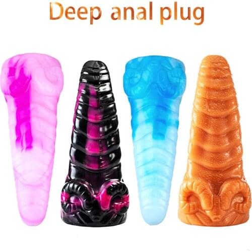 New Animal Anal Dildo Huge Anal Plug Big Butt Plug Sex Toy For Women Masturbator Men Prostate Massage Anal Dilator With Suction