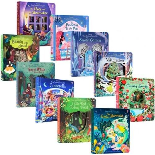 3-6 year 10 book/set Usborne Peep Inside English picture books Art childrens book Color illustration cartoon books
