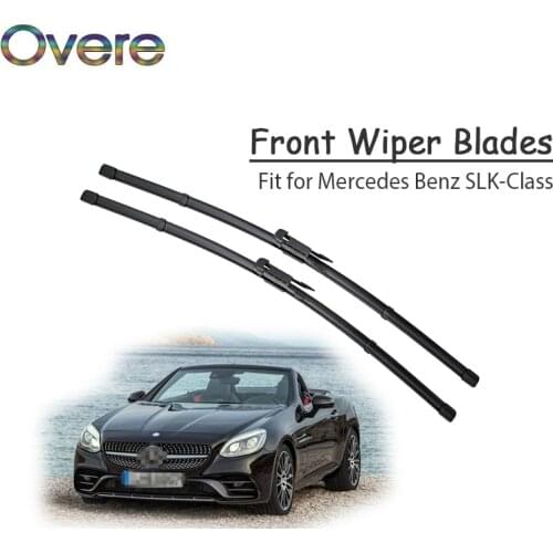 Overe 1Set Rubber Car Front Wiper Blade Kit For Mercedes Benz SLK Class R170 R171 R172 AMG Original replace Accessories