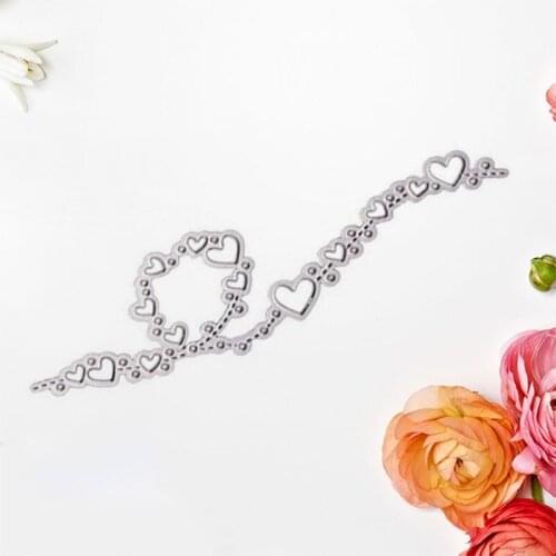 P15D Elegant Heart Lace Shape Carbon Steel Cutting Dies DIY Scrapbooking Photo Album Embossing Paper Cards Making Stencil