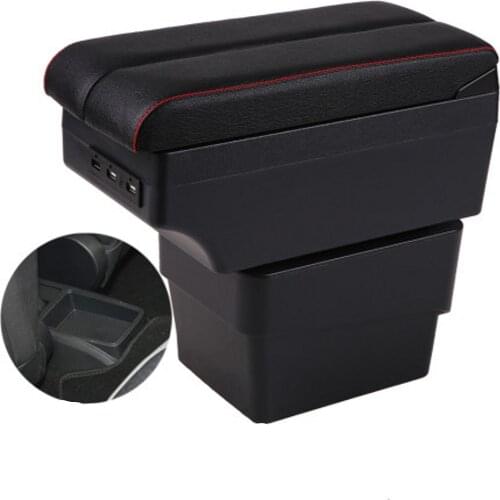 For Skoda New Octavia A7 armrest box central Store content Storage armrest box with USB