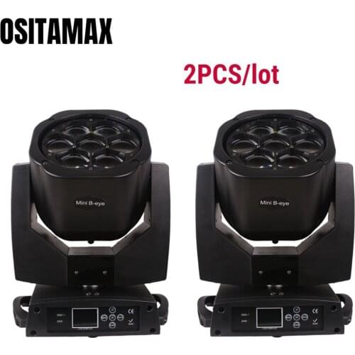 Bee Eye LED Beam Moving Head Light 7x15w RGBW Zoom Wash Light DJ Equipment Stage Lighting Party Wedding Beam B Eye Disco Lights