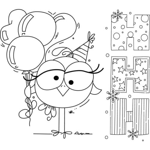 Animals Bird Transparent Clear Pattern Stamps For DIY Scrapbooking/Card Making/Kids Christmas Fun Decoration Suppliestampons