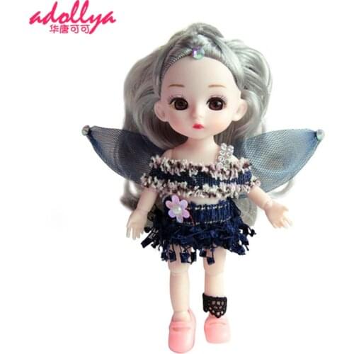 Adollya BJD Doll Mini 30cm Princess 3D Eyes Beautiful Clothes Toys for Girl Ball Jointed Swivel Dolls Kids Gift 1/6 Dolls