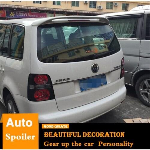 For 2005-2016 Volkswagen Touran Spoiler Sport 2013 2014 2015 ABS Material Car Rear Wing Primer Color Trunk Rear Spoiler 2008/09