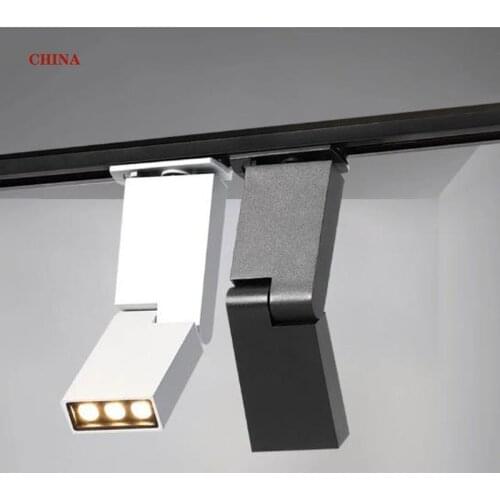 Dimbare Led Spoor Licht 6W 12W Plafond Rail Spotlight Led Tracking Armatuur Spot Lamp Verlichting Voor Winkel Winkel thuis Showr