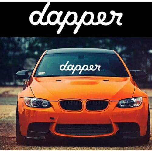 Dapper Letters Car Vehicle Body Window Reflective Decals Sticker Decoration car Stickers