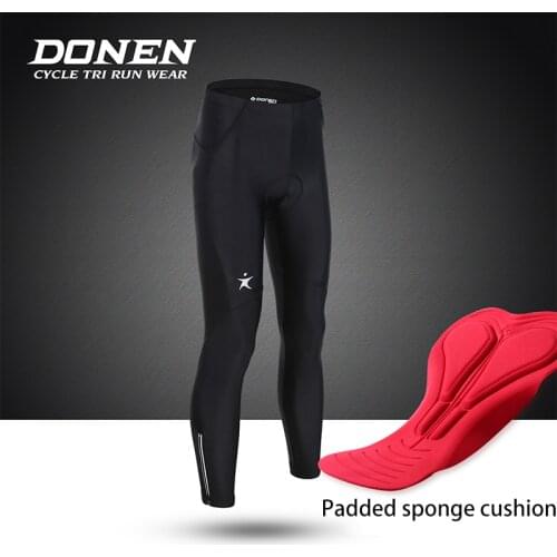 DONEN Spring Autumn Man Cycling Pants With 3D Gel Pad Cycling Tights MTB Bike Pants Downhill Bicycle Pants Cycling Trousers