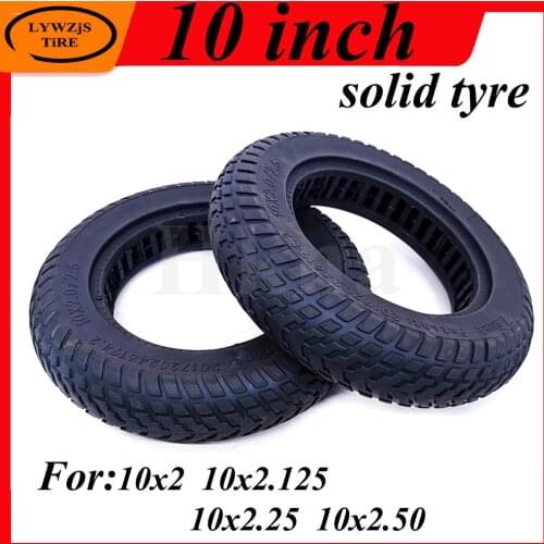 High Quality 10 Inch 1 Pcs Hollowing Out 10x2.0 10x2.125 10x2.25 10x2.50 Solid Tyre for Electric Scooter Accessories