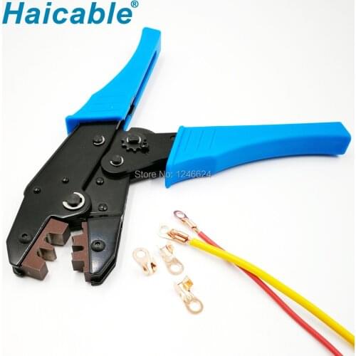 Open Nose Terminal Lug Clamping Tool LX-1060A Wire Ferrule Crimping Tool Crimping Capacity 10A-60A