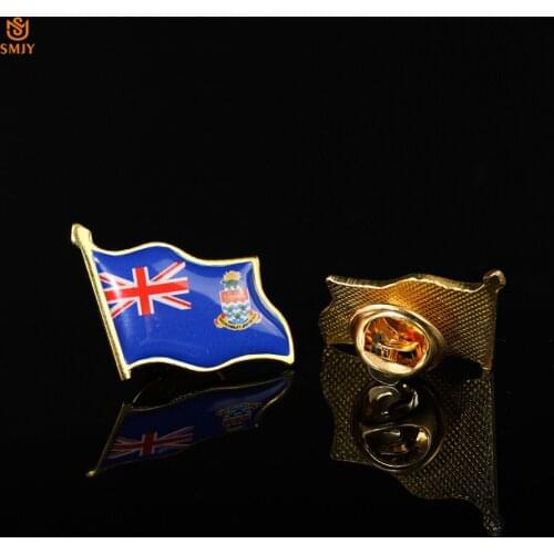 United Kingdom Cayman Islands Flag Brooch Denim Suit Tie Lapel Clothing Accessories Pin Badge Jewelry Collection