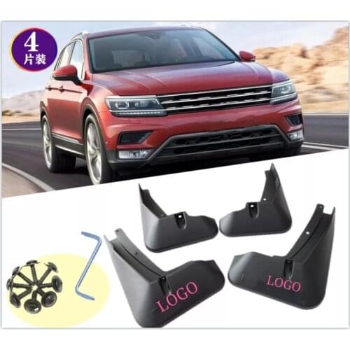 4pcs Mud Flap Mudguards For VW Tiguan 2 Mk2 2016 2017 2018 Splash Guard Fenders Mudguards Accessories
