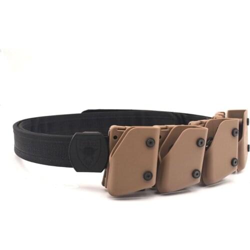 4 X DE Multi-Angle Pistol Magazine Pouch Holster IPSC Hunting Kits With Belt