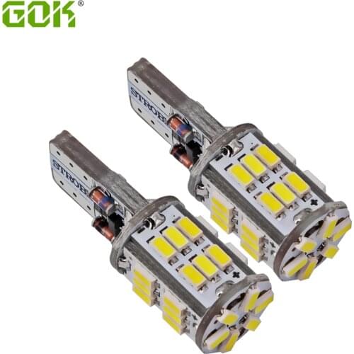 50pcs/lot T10 led Strobe flashing 194 W5W 30led 3014 SMD lasting shine+auto strobe flash Two modes of Operation Car light bulbs