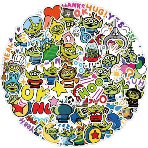 50pcs Tattoo Cartoon Graffiti Stickers Waterproof Motorcycle Trunk Guitar Notebook Stickers Kids Christmas Birthday Gif Toys