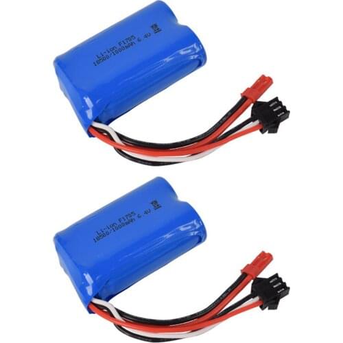 6.4V lipo Battery for wltoys A303 A313 A323 A333 1/12 RC Cars spare accessories 6.4v 1000mah li-ion battery 2PCS/lot
