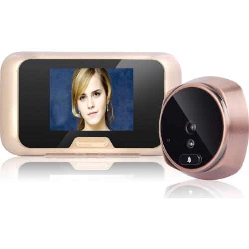 Mountainone 3.0" TFT IR Day/Night View Digital Peephole Door Viewer Door Bell with 120 Degree Motion Video Doorphone Doorbell