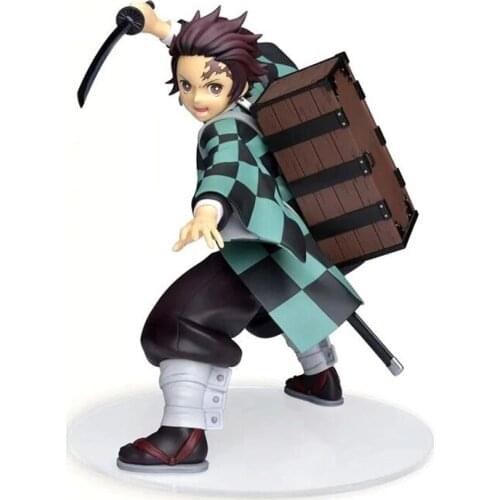 Demon Slayer Sega Kamado Tanjirou Backpack PVC Action Figure Toys Dolls 21cm