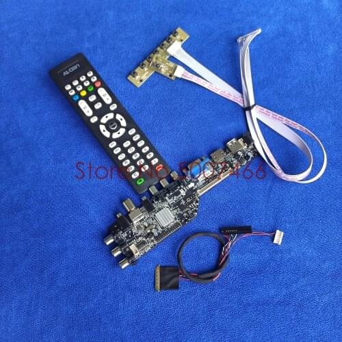 Fit LP156WH4-TLA1/TLB1/TLC1/TLC2 3663 TV digital upgrade 40 pin LVDS screen AV VGA USB DVB 1366*768 LCD drive board DIY Kit