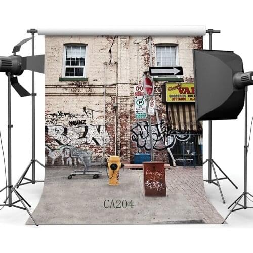 Photography Backdrops Graffiti Style Artistic Shabby Chic Street Newborn Baby Toddlers Portraits Background