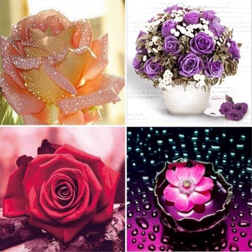 Full Square/Round Drill 5D Scenery Diamond Painting Flower Landscape Diamond Embroidery Cross Stitch Home Decor Broderie Diamant