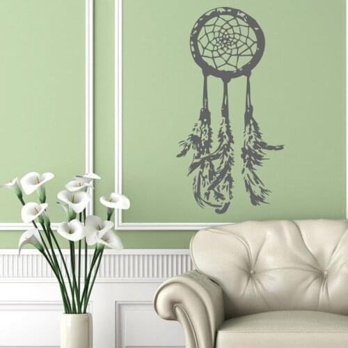 Indian Dream Catcher Feathers Wall Stickers Living Room Home Decor Vinyl Art Wall Decals Bedroom Wall Decoration