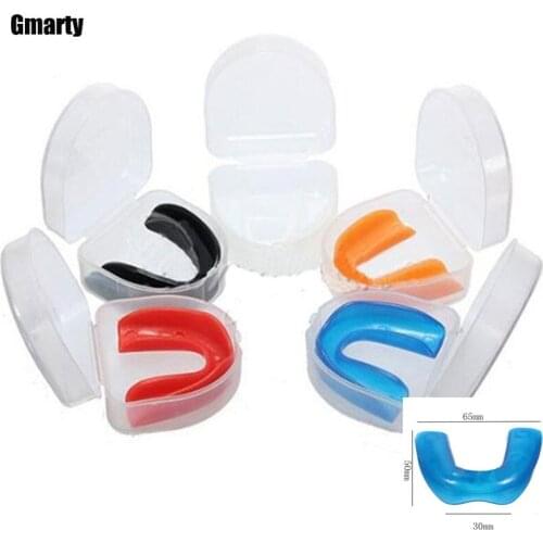 1 Set New Shock Sports Mouthguard Mouth Guard Teeth Protect for Boxing Basketball Top Grade Gum Shield