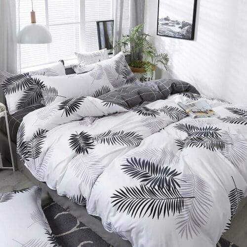 4-Piece Bedding Set, Plaid Cartoon Pattern Duvet Cover, Suitable For Single Double Bed Adult Childrens Bed Cover + Pillowcase