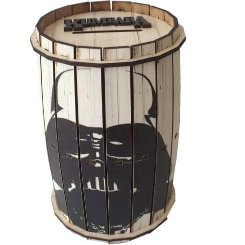 Barrel Money Box Piggy Bank Handmade Barrel Wood Safe Money Bank Darth Vader