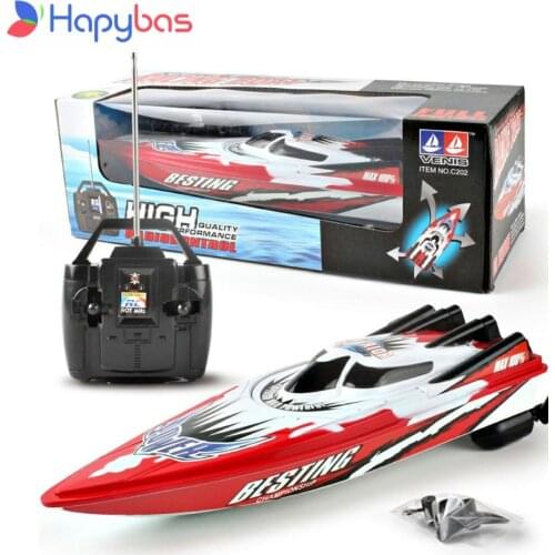 4 channels RC Boats Plastic Electric Remote Control Speed Boat Twin Motor Kid Chirdren Toy