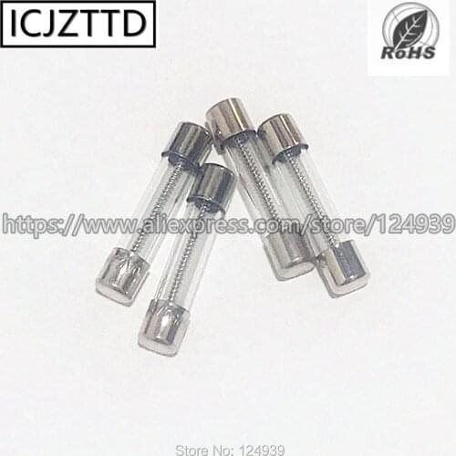 Slow Fuse Threaded Glass Pipe Fuse 250V T20A T30A 20A 30A 6x30 6*30mm 6mmx30mm