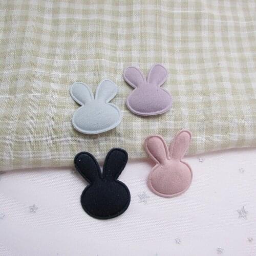 30Pcs Cute Rabbit Padded Patch Appliqued DIY Craft Supplies Hair Accessories Materials Ornaments Clothing Decoration Embossing