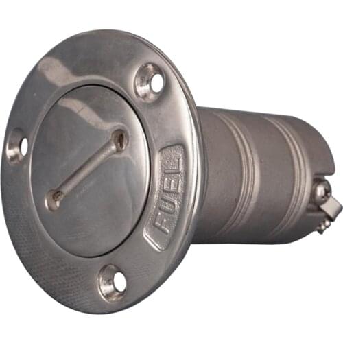 Keyless Marine Steel Deck Filler 1.5 Inch Marine Fuel Tank Silver 1 Piece Rowing Boat Trucks Deck Gas Stainless Steel 316