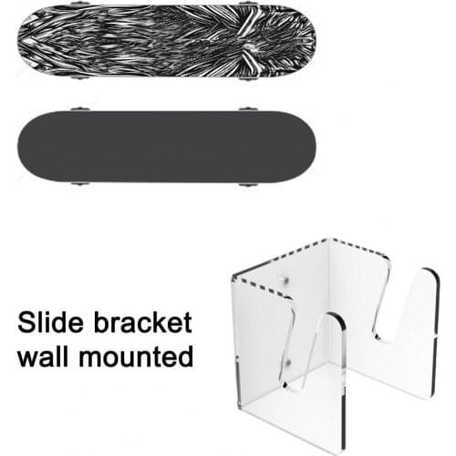 Wall-Mounted Skateboard Rack Displaying Acrylic Wall Hanging Sliding Plate Bracket Convenient Simple Display Stand for Longboard