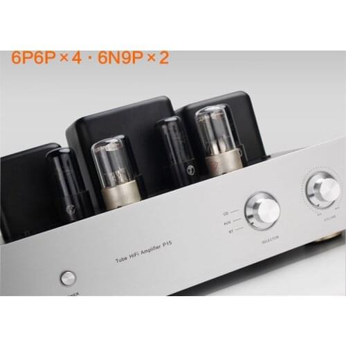Latest HiFi Tube Amplifier Single Ended 2.0 Power Amplifier 10W*2 6N9P 6P6P Tube Audio Home Theater Amplifier Class Stereo、4-8Ω