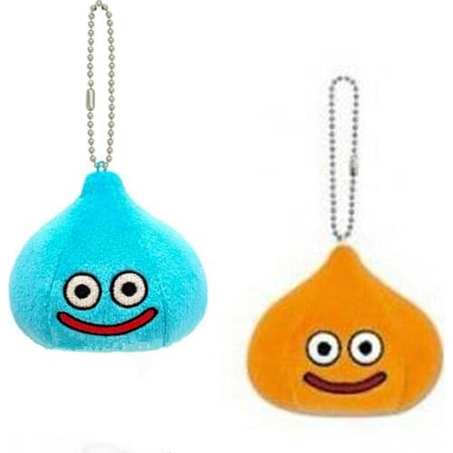 New Cartoon Dragon Quest Smile Slime Plush Keychain Small Pendant 14CM Kids Stuffed Toys For Children Gifts