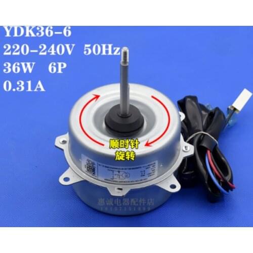 New Original air conditioner motor YDK-36-6 36W 220V fan motor good working