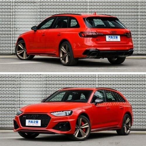 Suitable for 20 Apply New Audi Rs4 Modified Karbel Front Rear Lip Tail Side Skirt Surrounded by Kable Dry Carbon