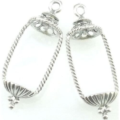 5pcs Vintage Metal Geometric 52*20*15mm Charms DIY Fashion Pendant for Jewelry Making Earrings Bracelet 16764