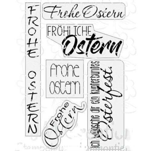 German Easter stamp Clear Stamp for Scrapbooking Transparent Silicone Rubber DIY Photo Album Decor 10 24