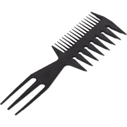 Professional Fish Bone Shape Hair Brush Double Side Tooth Combs Man Hair Styling Tool Barber Hair Dyeing Cutting Coloring Brush